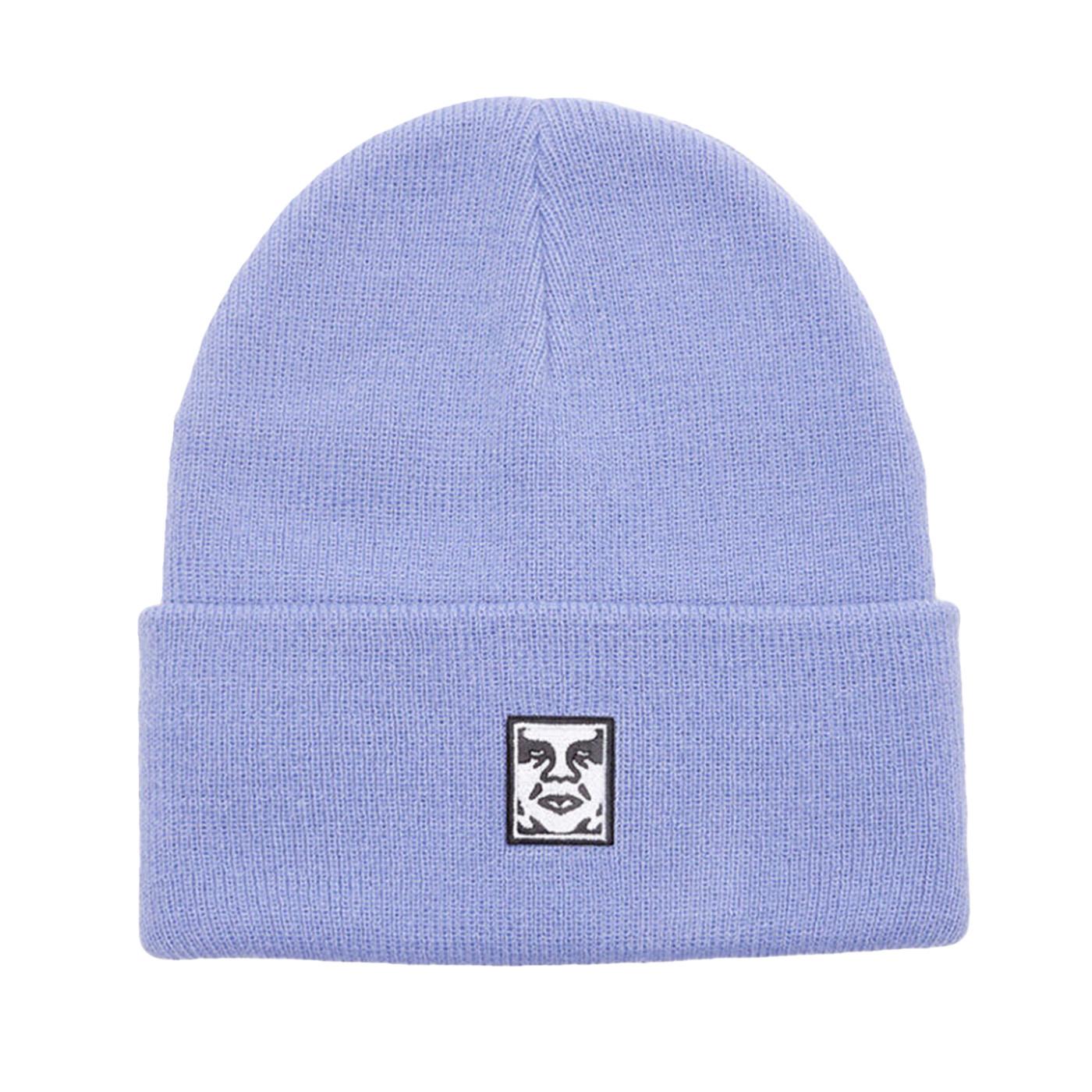 Icon Patch Cuff Beanie Beetroot Digital Violet - Cappellino in Maglia Rasata Viola 100030198 DIV OBEY 