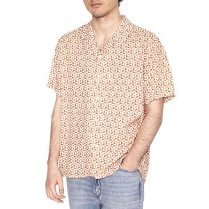 Alhambra Aloha Shirt Coiro - Camicia Maniche Corte Uomo Multicolore 1953-COIRO  BRAVA FABRICS 