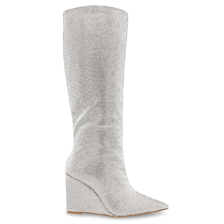 Showout Rhinestone - Stivali Donna Argento SHOW10S1  STEVE MADDEN 