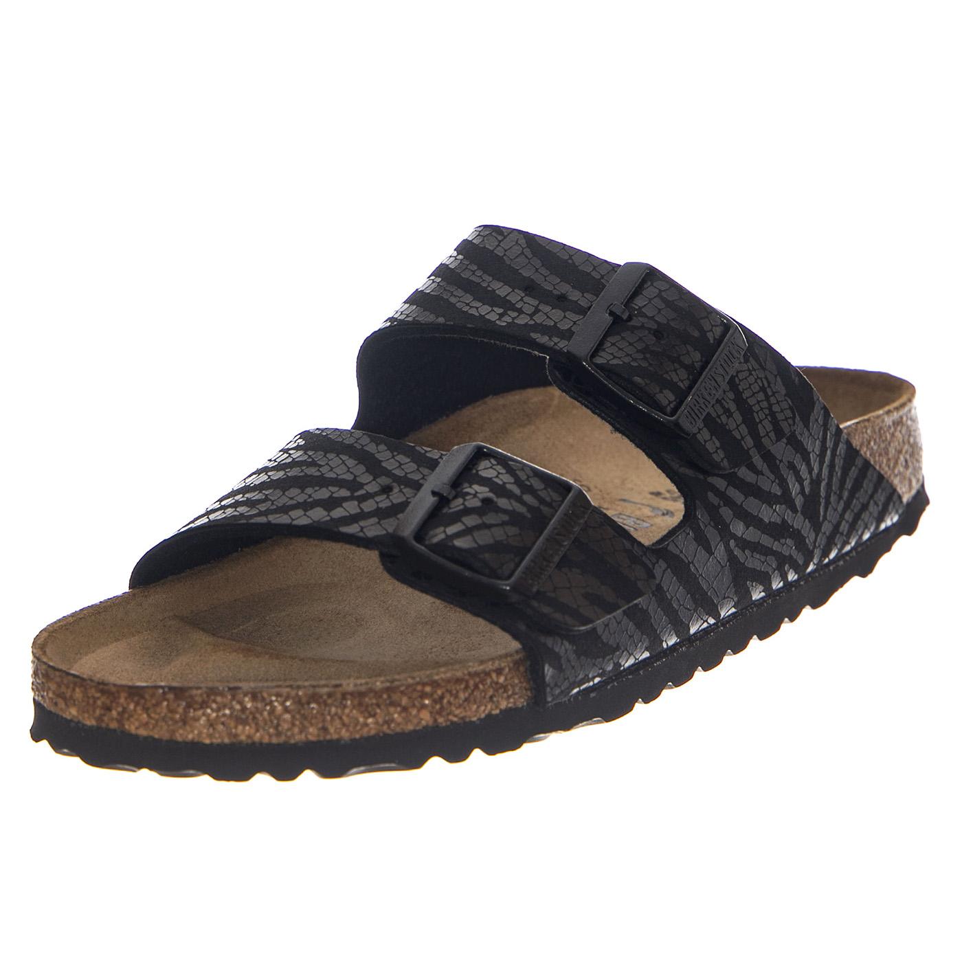 Arizona zebra black, Synthetics - Sandali Donna Neri 1029560  BIRKENSTOCK 