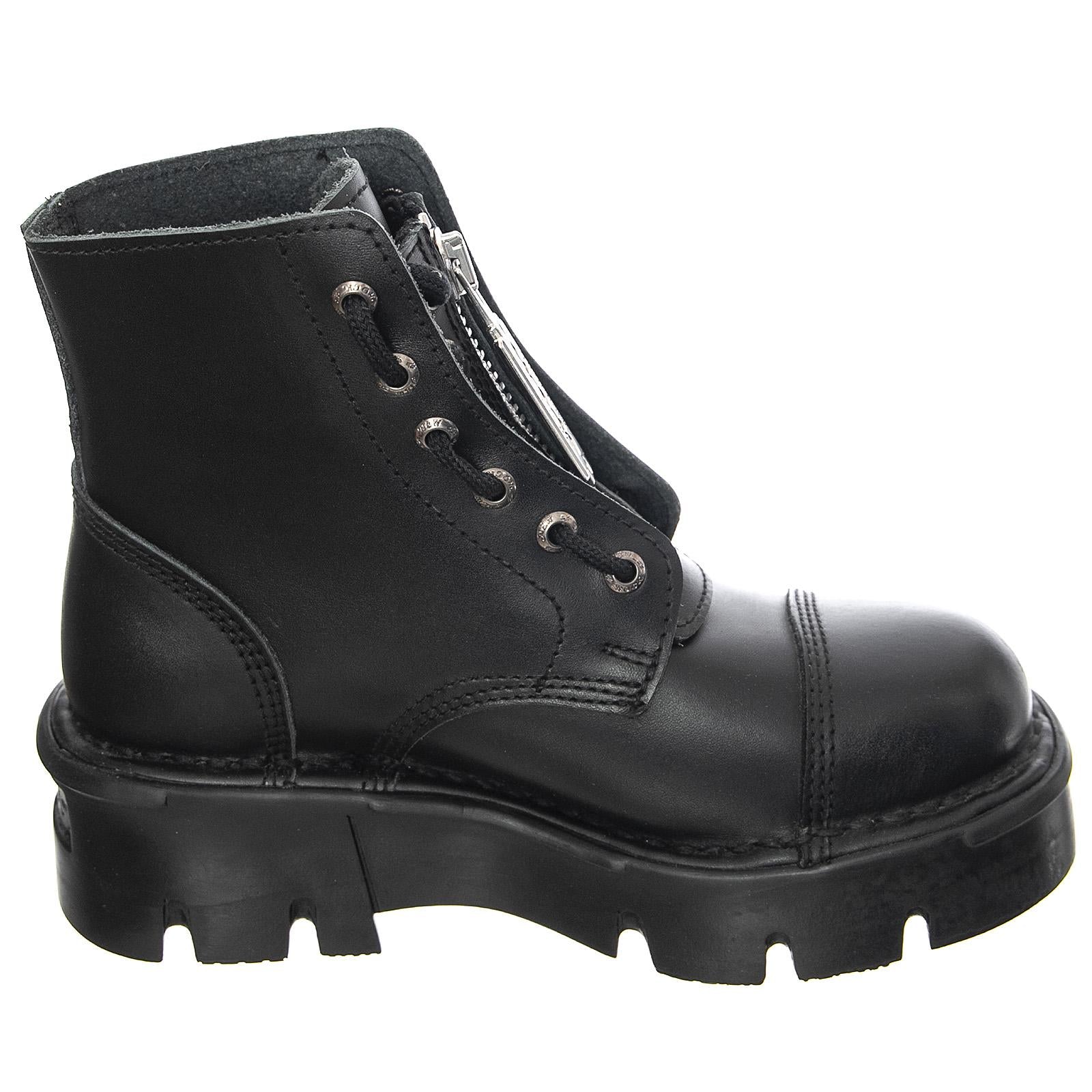 M-Mili 214 Boots - Crust Negro / Reactor Negro - Stivali Donna Neri 38 NRSM-MILI214ASA-C3  NEW ROCK 