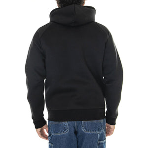 Car-Lux Hooded Jacket Black / Grey - Giacca Invernale Uomo Nera I032935.0GLXX . CARHARTT WIP 