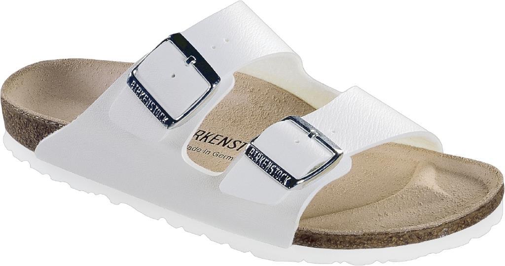 Arizona Birko-Flor Sandals - White - Sandali Uomo / Donna Bianchi - Calzata Normale 051733  BIRKENSTOCK 