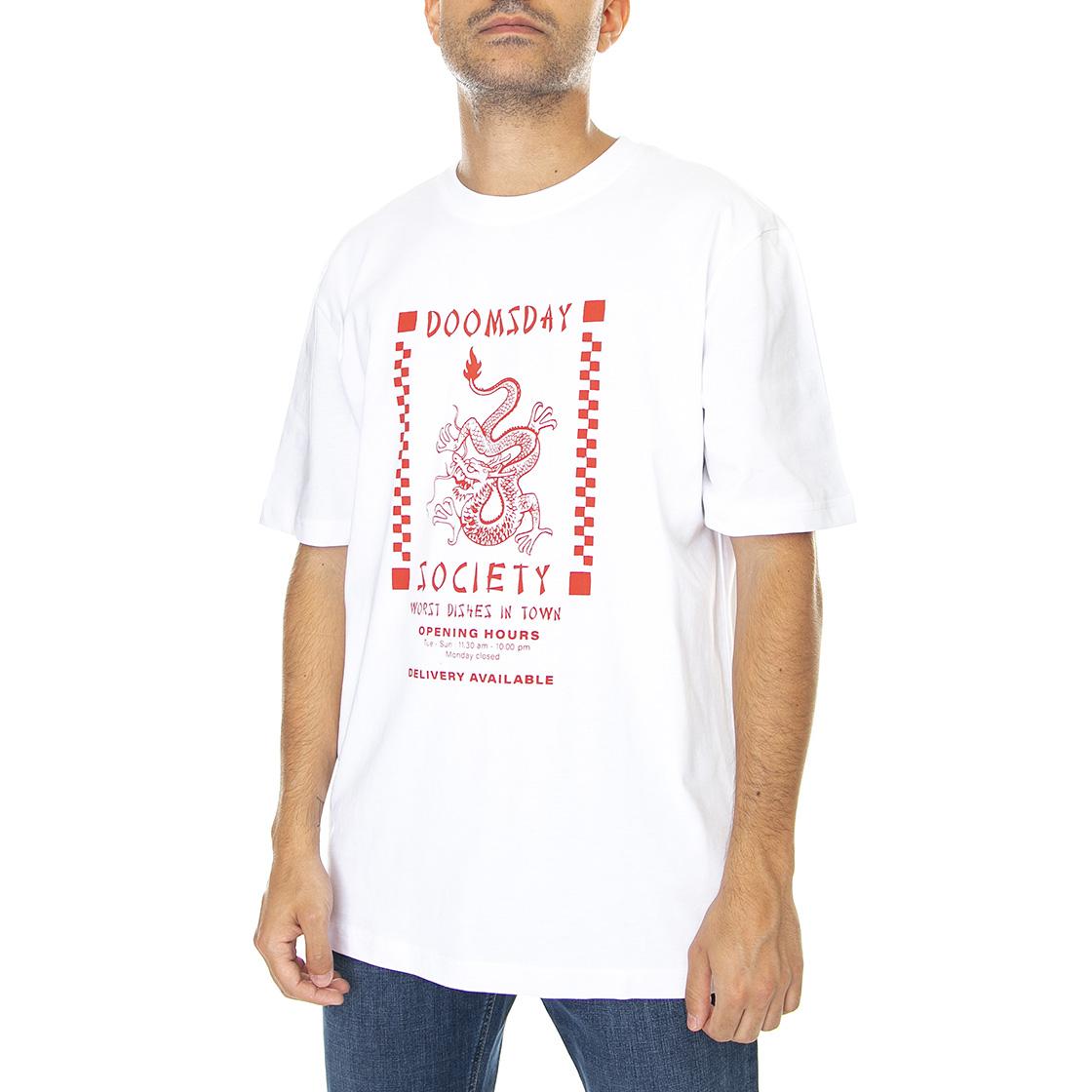Worst Dishes - Maglietta Girocollo Uomo Bianca S TSH0298  DOOMSDAY 