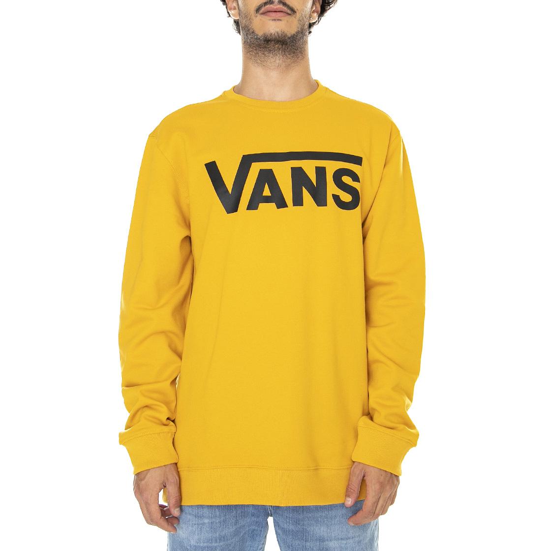 Mn Vans Classic Crew MYel - Felpa Girocollo Uomo Arancione VN0A456AF3X1  VANS 