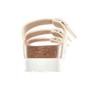 Florida III Platform Vegan Birko Flor Narrow Fit Eggshell - Sandali Donna Bianchi 1029751 EGL BIRKENSTOCK 