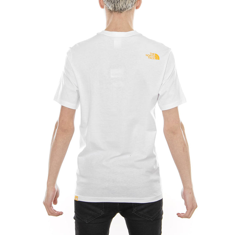 S/S FINE TEE TNF White / Yellow T0CEQ5L4H  THE NORTH FACE 