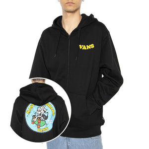 Skulla La Shaka Loose Fz Ft Po Black - Felpa con Cappuccio Uomo Nera VN000NWMBLK1  VANS 