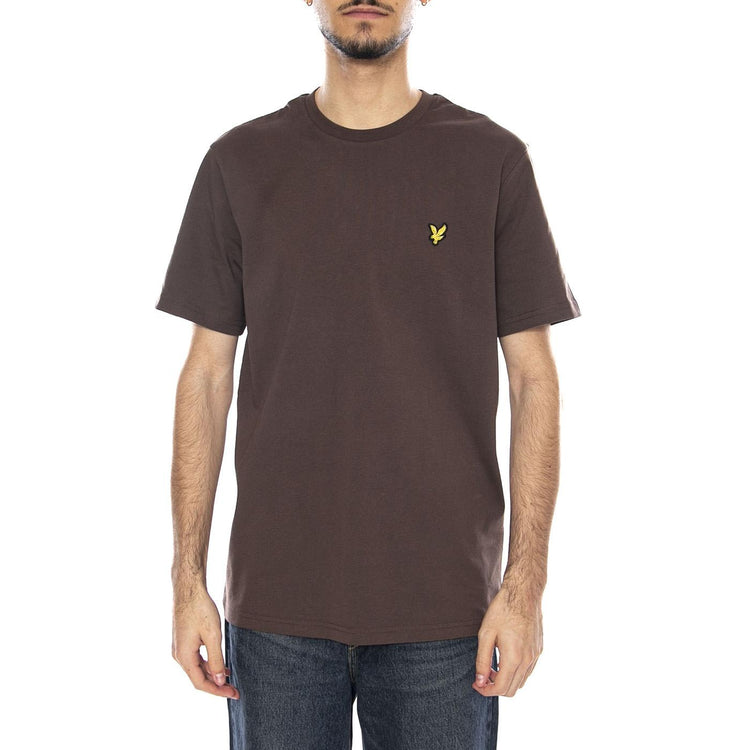 Plain T-Shirt Deep Sepia - Maglietta Girocollo Uomo Marrone TS400VOG-X883 . LYLE & SCOTT 
