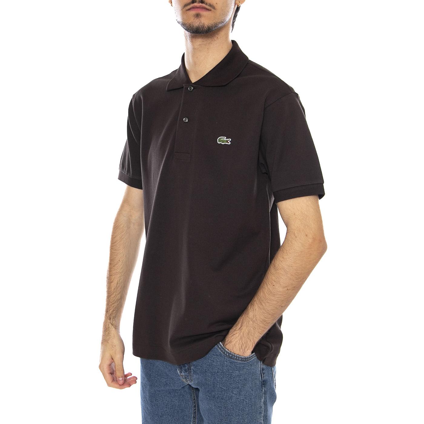Maglietta M/C SKB Black Polo Shirt - Polo Uomo Marrone 1212-SKB . LACOSTE 