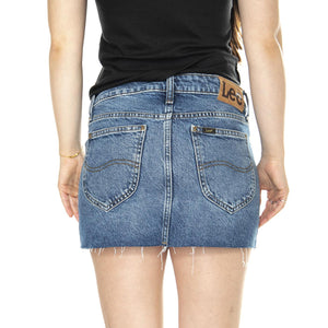 Mini Skirt Facets of Blue - Gonna Denim Jeans Blu 112349008  LEE 