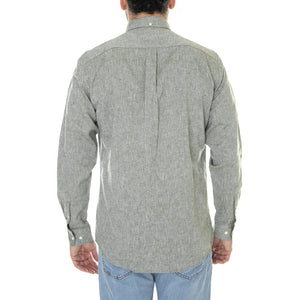 Nelson Tailored Shirt Bleached Olive - Camicia Uomo Grigia MSH5090-OL31-SS23  BARBOUR 