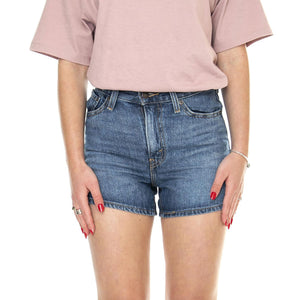 80s Mom Short You Sure Can Med Indigo Worn In - Pantaloncini Shorts Denim Jeans Donna Blu A4695-0003  LEVIS 