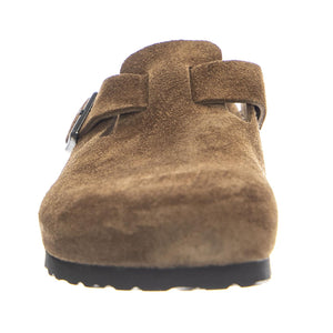 Boston SFB Dark Tea, Suede Leather - Sandali Uomo Marroni 1030861 . BIRKENSTOCK 