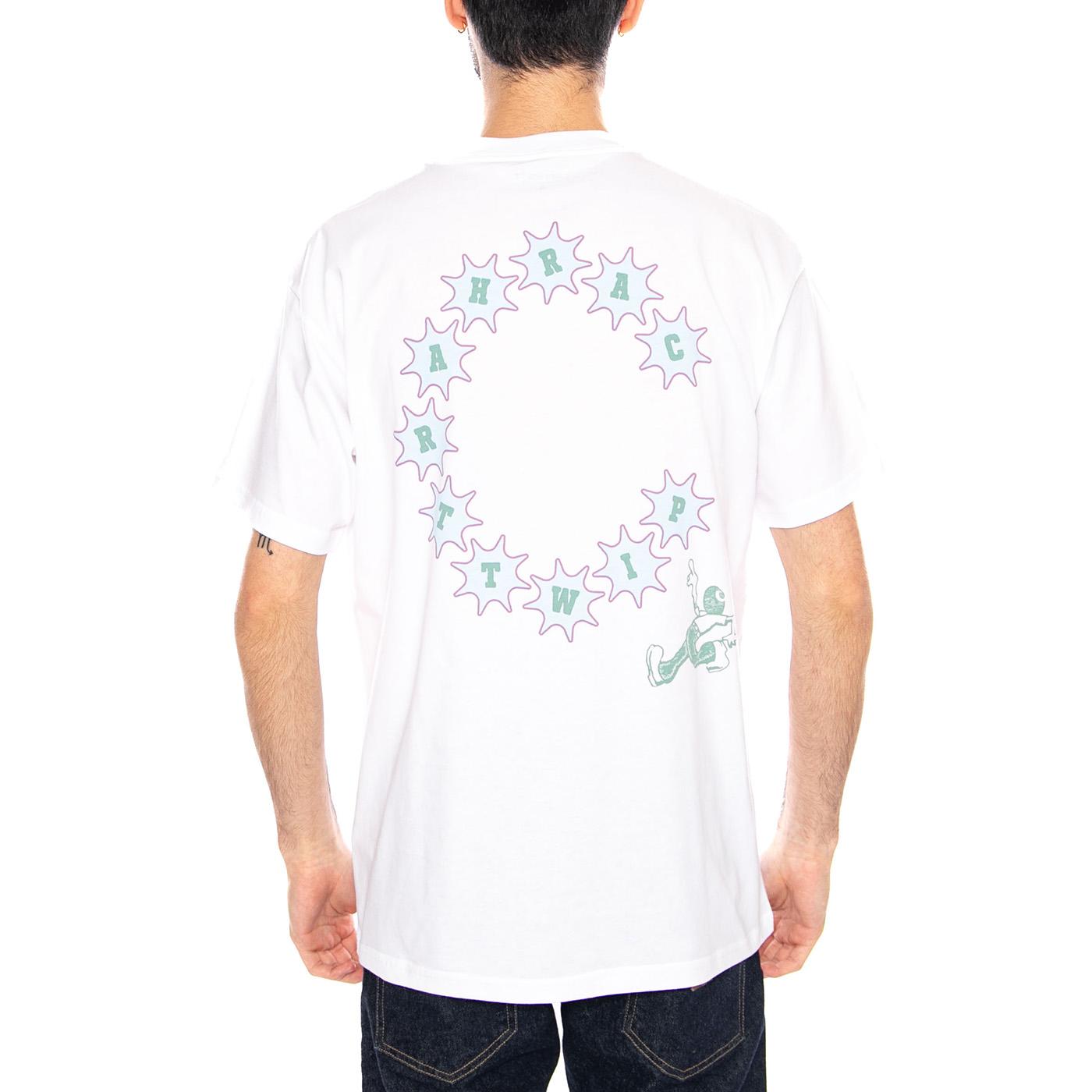 S/S C Trip T-Shirt White - Maglietta Girocollo Uomo Bianca I036233 02XX CARHARTT WIP 
