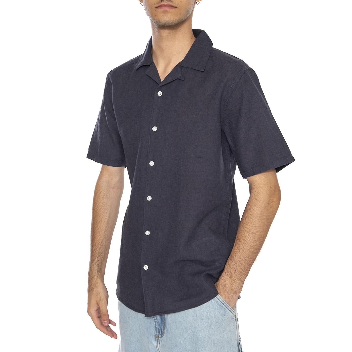 Onscaiden Life Solid Resort Blue - Camicia Mancihe Corte Uomo Blu 22025116-BLUE  ONLY & SONS 