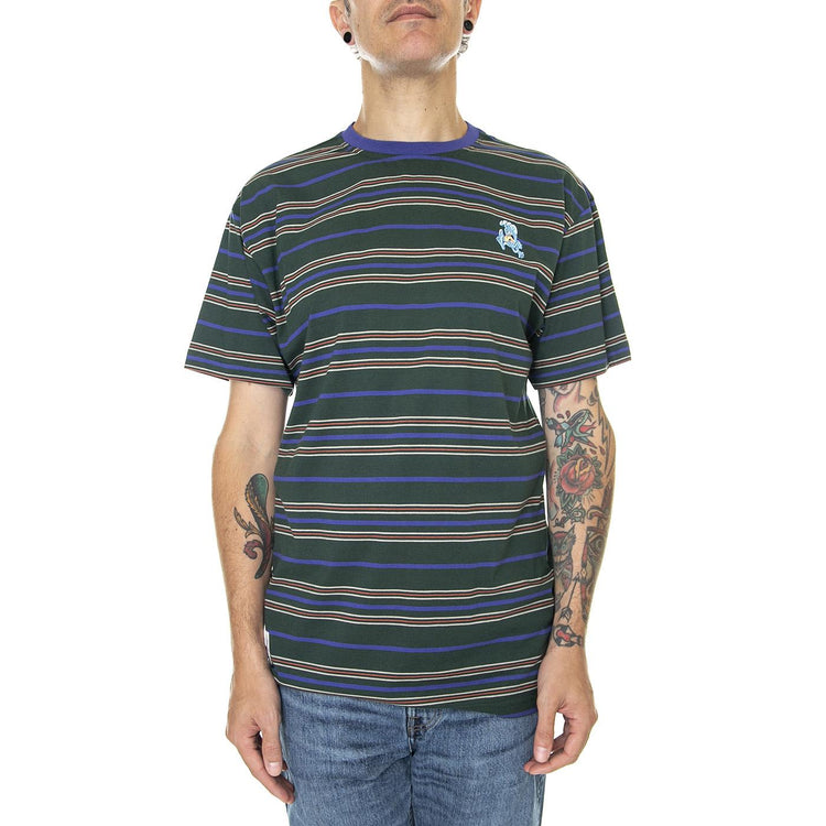 Mini Beach Bum Hand Stripe Tee Cedar Stripe - Maglietta Girocollo Uomo Multicolore SCA-TEE-8278  SANTA CRUZ 