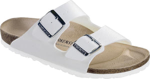 Arizona Birko-Flor Sandals - White - Sandali Uomo / Donna Bianchi - Calzata Normale 051733 . BIRKENSTOCK 