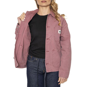 W' OG Michigan Coat Dusky Pink / Dusky Pink - Giacca Donna Viola I034843.2R74O  CARHARTT WIP 