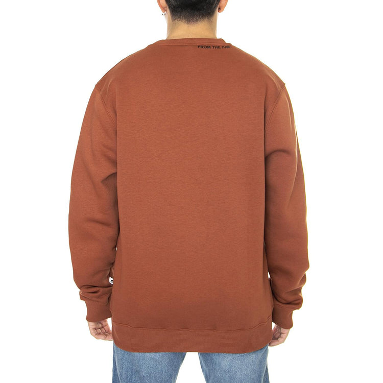 Essential Mahogany - Felpa Girocollo Uomo Marrone KAF22UCNS101-132  KANGOL 