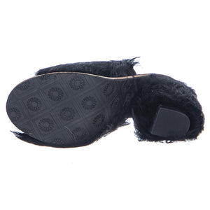 Womens Rosa Fluff Heel Lantana Black Sandals UGSROSAFHBK1095390W  UGG 