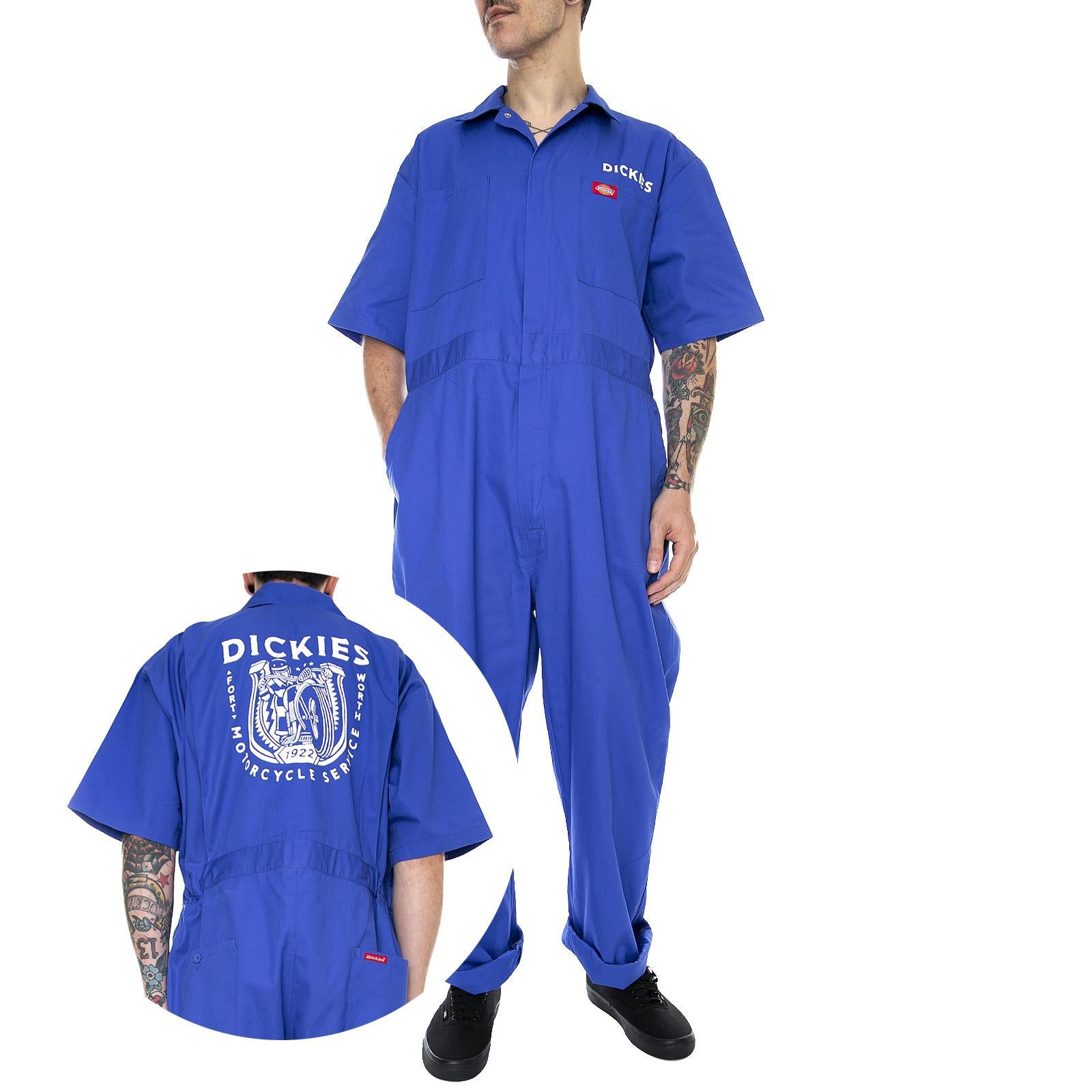 Narrowsburg Coverall - Royal Blue - Salopette/Tuta Uomo Blu 01 210165-BLL . DICKIES 