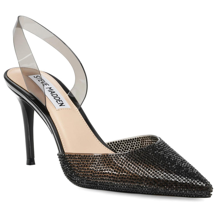 Lucyle Black Crystal Color Vinyl + Matching Stones - Scarpe Décolleté Donna Nere SMSLUCYLE-BLK  STEVE MADDEN 