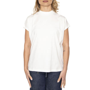 White Volta Tee White - Maglietta Girocollo Donna Bianca WTS00226-WHITE  THINKING 