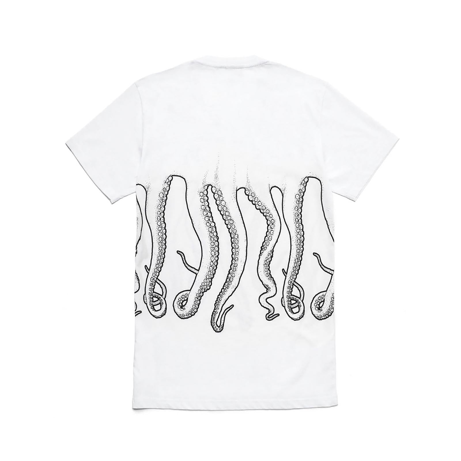 OCTOPUS OUTLINE TEE BLACK WHITE 18SOTS03-BLACK-WHITE  OCTOPUS 