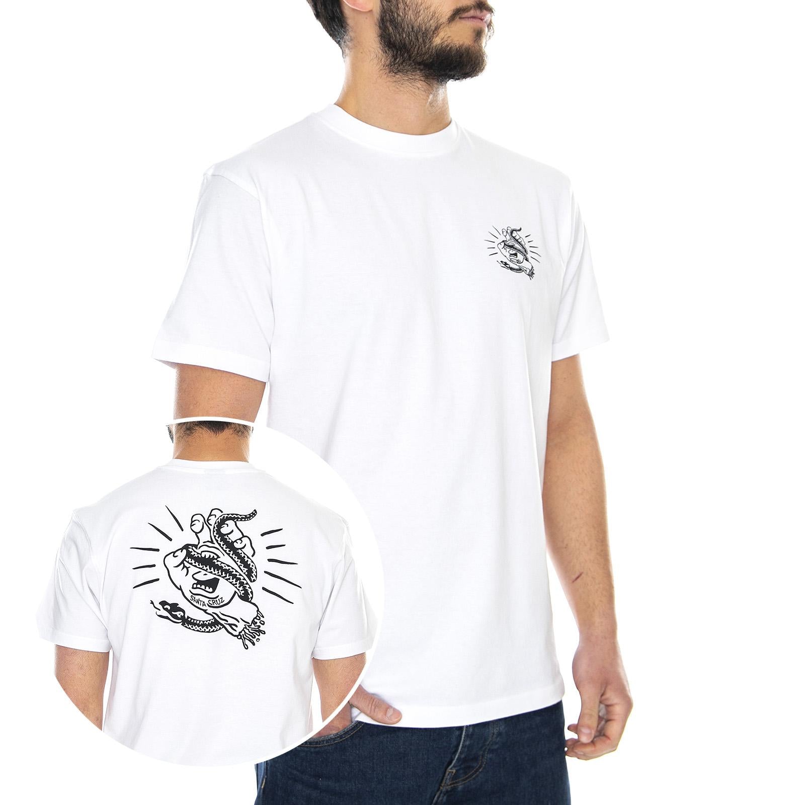  Snake Bite T-Shirt White  SANTA CRUZ 