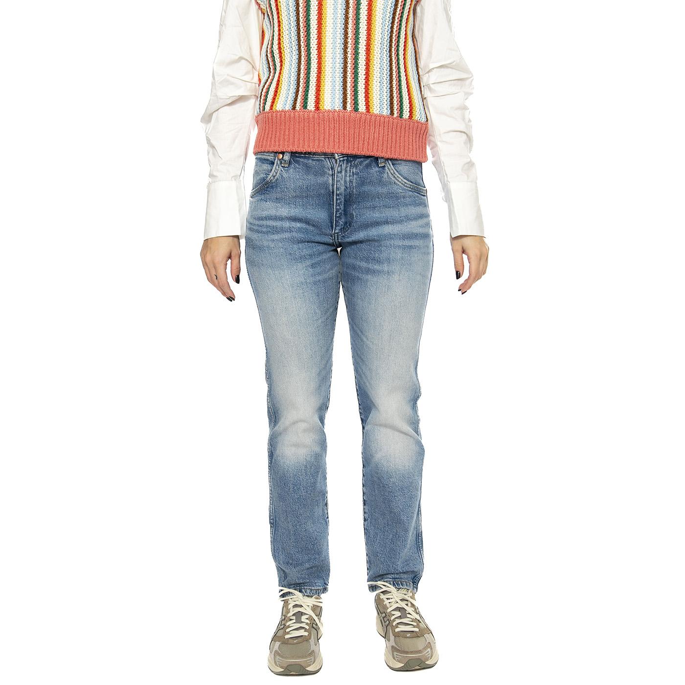 Sunset Frosty SIlver - Pantaloni Denim Jeans Donna Blu 112356409-BLUE  WRANGLER 