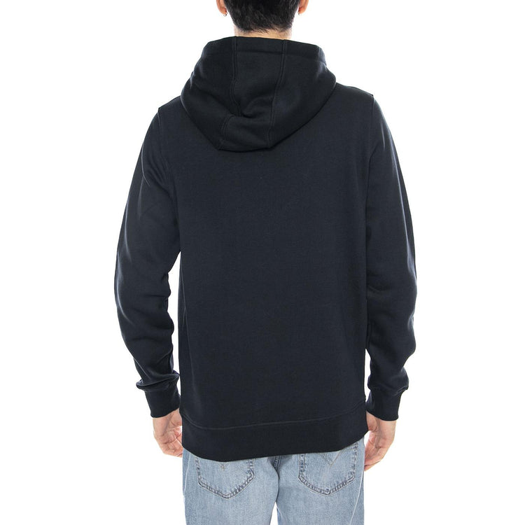 Brushed Back Hoodie Sweatshirt Dark Navy - Felpa con Cappuccio Uomo Blu ML1139V-Z271 . LYLE & SCOTT 