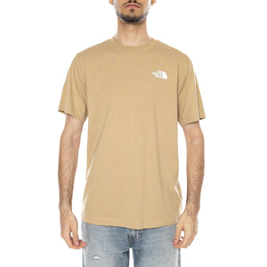 M EVO BOX NSE REG SS KHAKI STONE - Maglietta Girocollo Uomo Beige NF0A8B6K LK51 THE NORTH FACE 