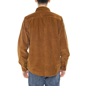 Miles Woven LS Shirt -- Camicia a Maniche Lunghe Uomo Catechu Wood 181200372 CTU OBEY 