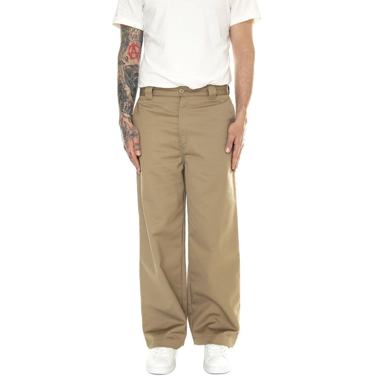 Brooker Pant Leather /rigid - Pantaloni Uomo Beige I032356.8Y01  CARHARTT WIP 