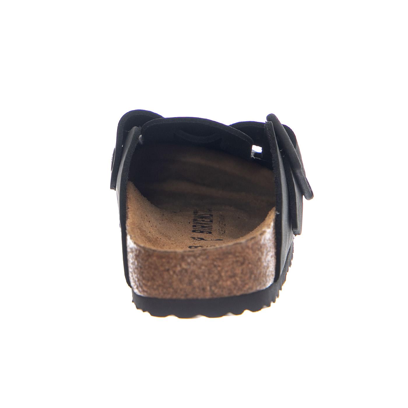 BOSTON WB NUBUCK LEATHER NARROW FIT BLACK - Sandali Uomo / Donna Neri 1031575 BLK BIRKENSTOCK 