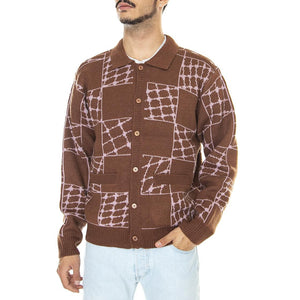 Dryden Cardigan Sepia Multi - Cardigan Uomo Marrone 151010027-SEP  OBEY 