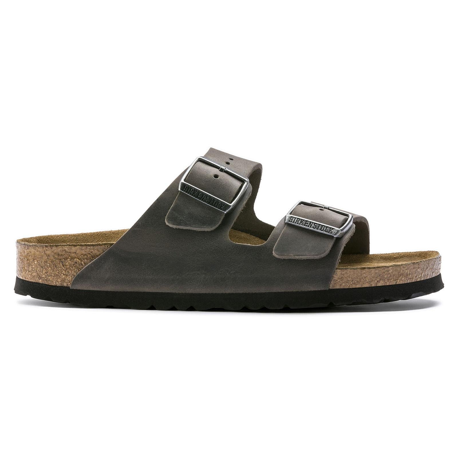 Arizona Soft Footbed - Iron - Calzata Stretta - Sandali Uomo / Donna Marroni 1013645  BIRKENSTOCK 