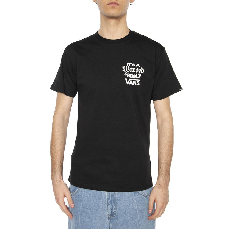 Warped World SS Black - Maglietta Girocollo Uomo Nera VN000M5EBLK1  VANS 