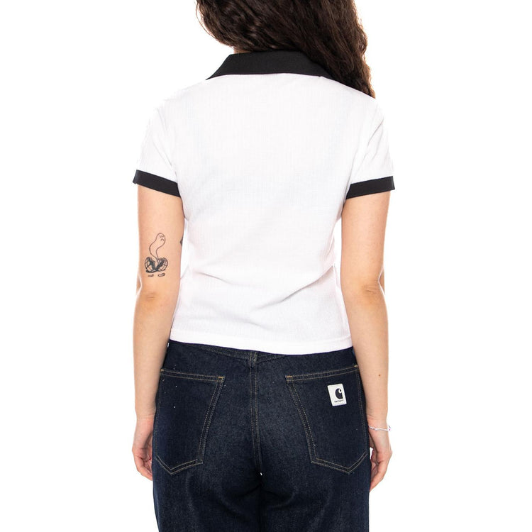 WARDROBE ESS Polo - Polo Donna Bianca con Logo Puma 635395 02 PUMA 