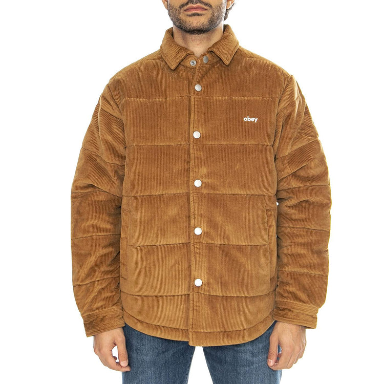 Gran Cord  Shirt Jacket Catechu Wood - Giacca Uomo Marrone 121160051-CTU  OBEY 