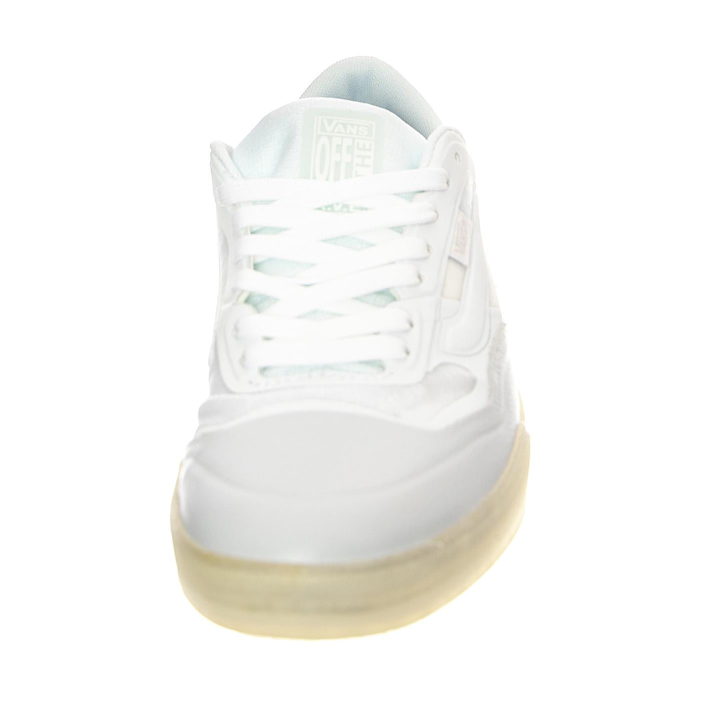 MN Ave Leather White / White - Scarpe Stringate Profilo Basso Uomo Bianche VN0A5JIBWWW1  VANS 