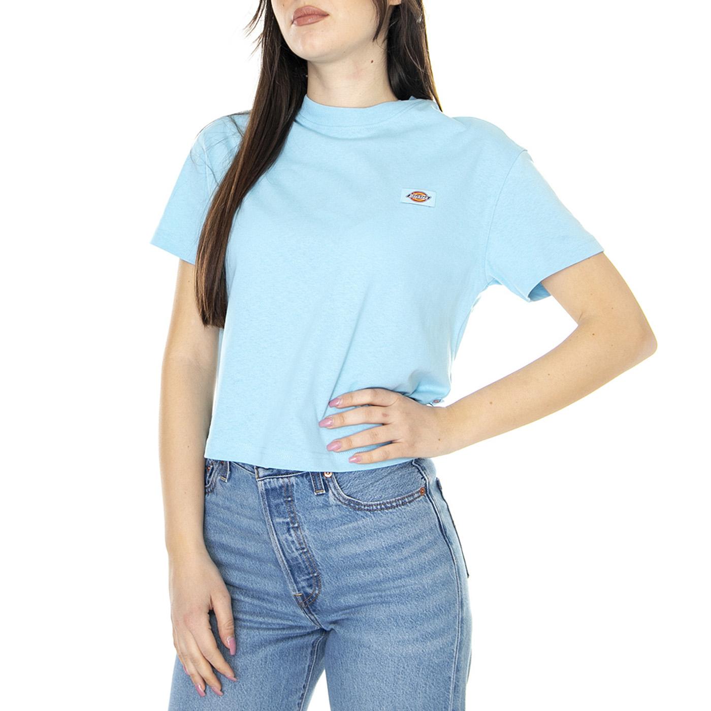 W' Oakport Sky Blue - Maglietta Girocollo Donna Blu DK0A4Y8LE651  DICKIES 