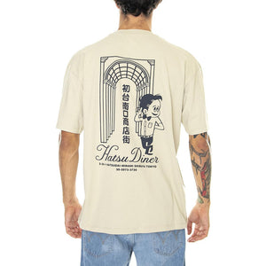 Hatsu Diner Ts Abbey Stone - Maglietta Girocollo Uomo Verde I031130.1AN.67.-1AN.67  EDWIN 