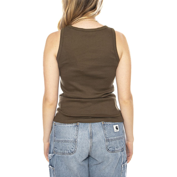 Lila Tank Top -- Top Donna Ivy Green MF10004226 8006 MINIMUM 