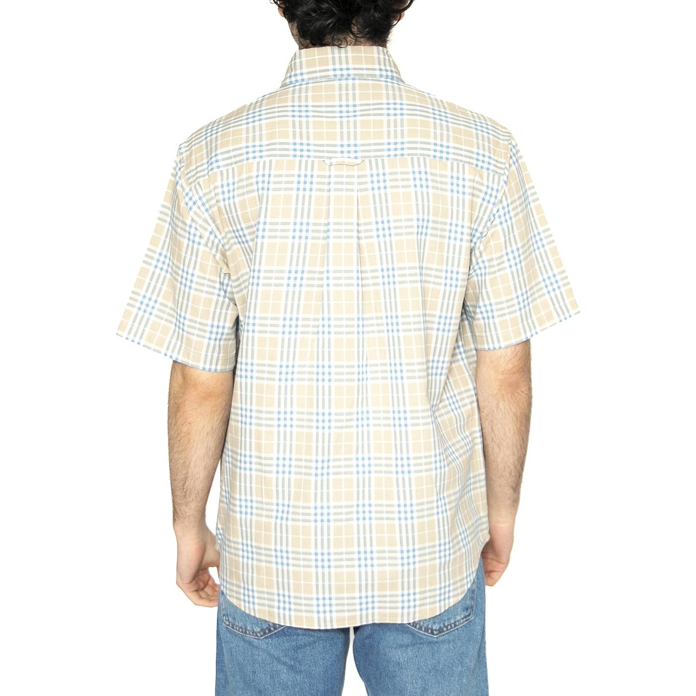 S/S Niven Shirt Niven Check, Wall / Wax - Camicia Maniche Corte Uomo Multicolore I034542.2UYXX  CARHARTT WIP 