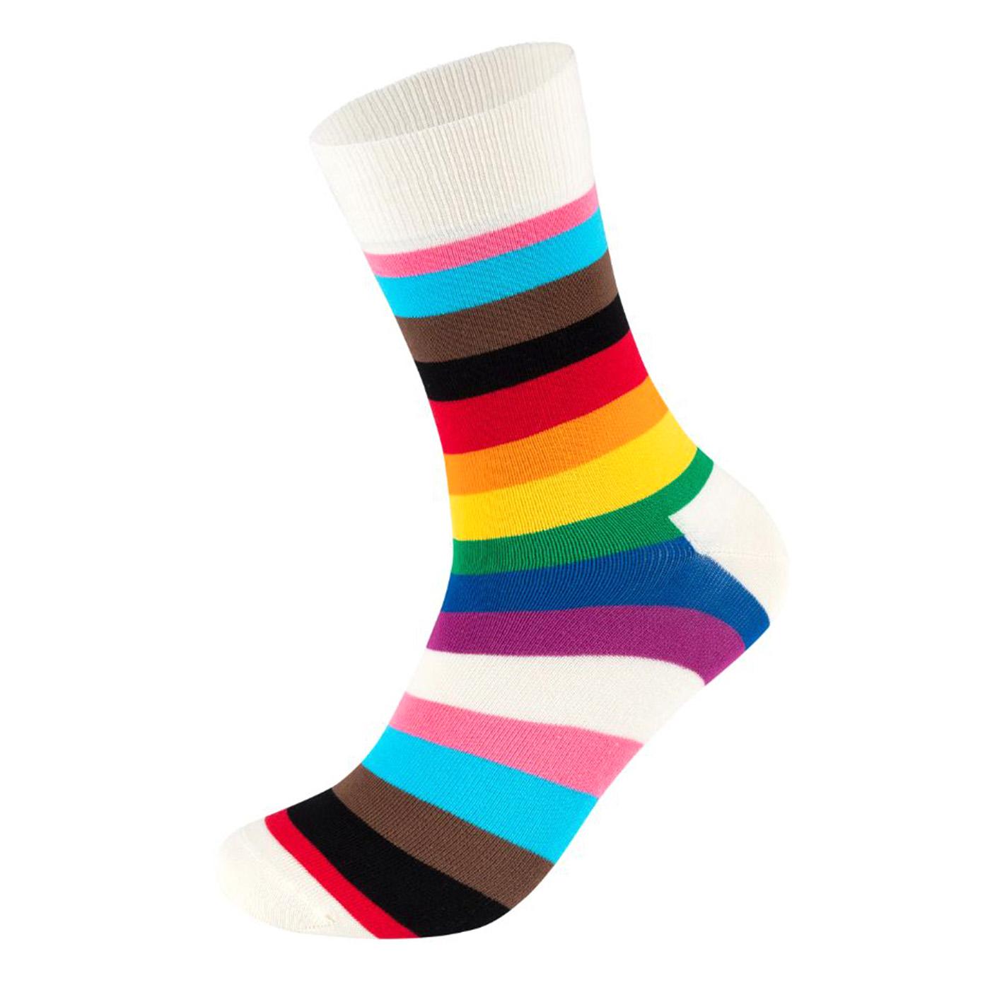 2-Pack Pride Gift Set White - Set da Due Paia di Calzini Multicolore P001718-WHITE  HAPPY SOCKS 