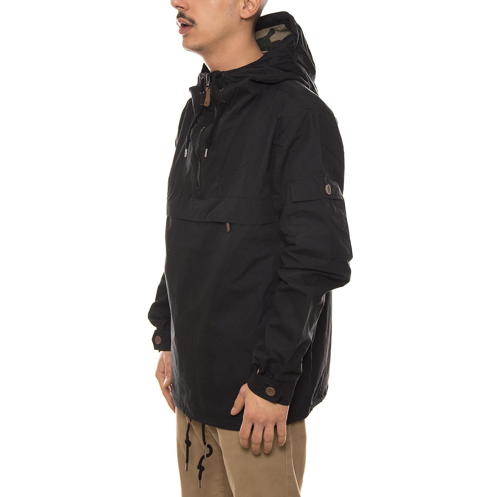 POLLARD ZIP PULLOVER JACKET BLACK 07-200265-BK  DICKIES 