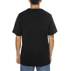 Alvin Tipped Tee Black - Maglietta Girocollo Uomo Nera F4KFE069-010  FARAH 