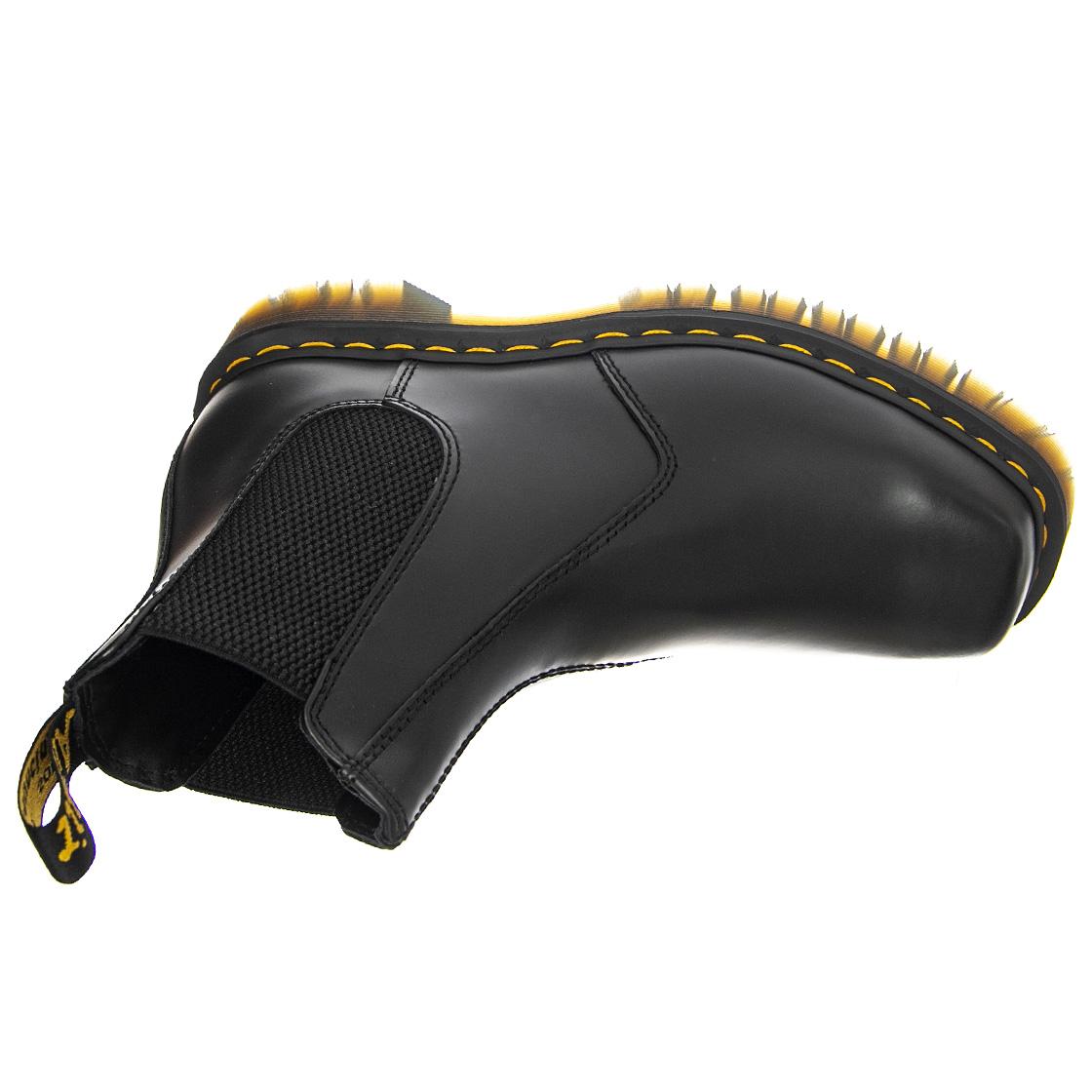 2976 Bex Squared Black Polished Smooth - Stivaletti Profilo alla Caviglia Donna Neri 27888001  DR.MARTENS 